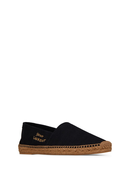 Embroidered Canvas Espadrilles